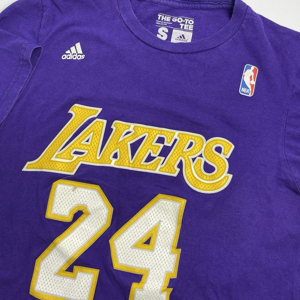 Kobe Bryant Los Angeles Lakers Men's Small Adidas Purple Jersey Shirt NBA